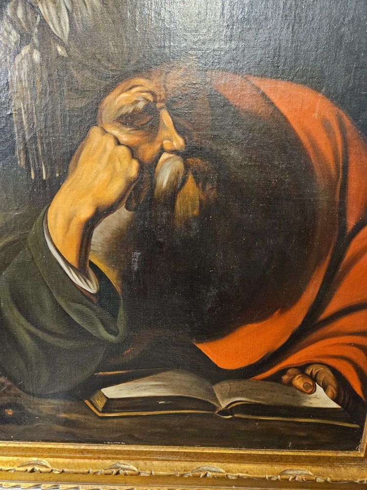 Oil On Canvas Marouflaged On Panel By Max Jambois 19th century period