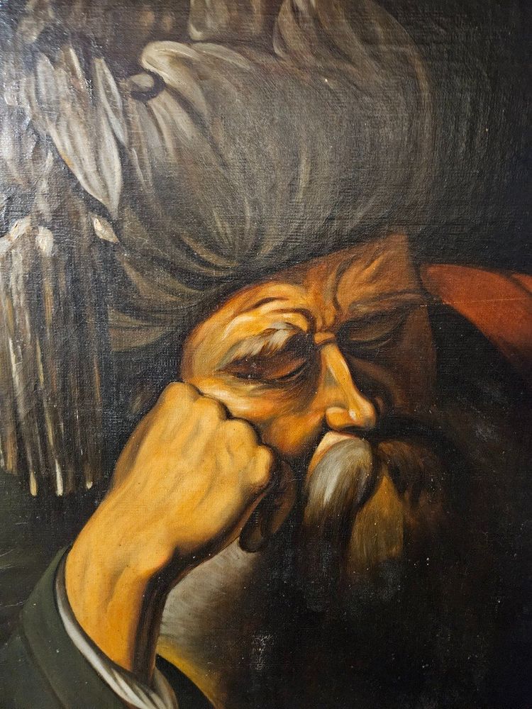 Oil On Canvas Marouflaged On Panel By Max Jambois 19th century period