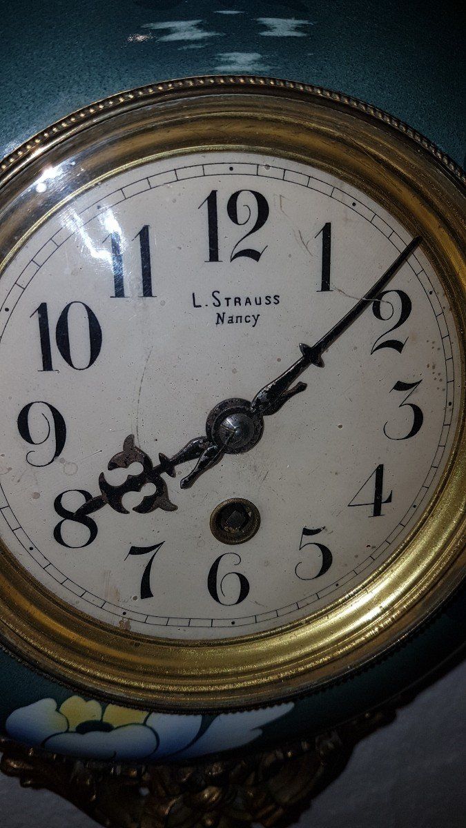 Wall Clock Called "Baker's Clock" - Late 19th Century - Keller § Guérin Earthenware -