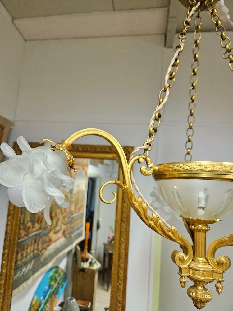 Gilded Bronze Chandelier - Louis XV style - late 19th century - France