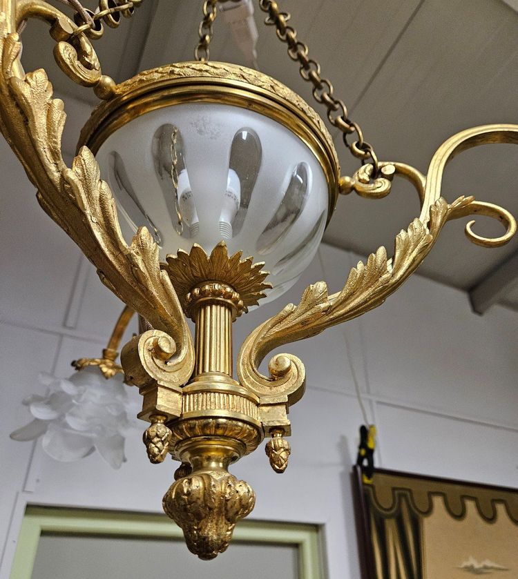 Gilded Bronze Chandelier - Louis XV style - late 19th century - France