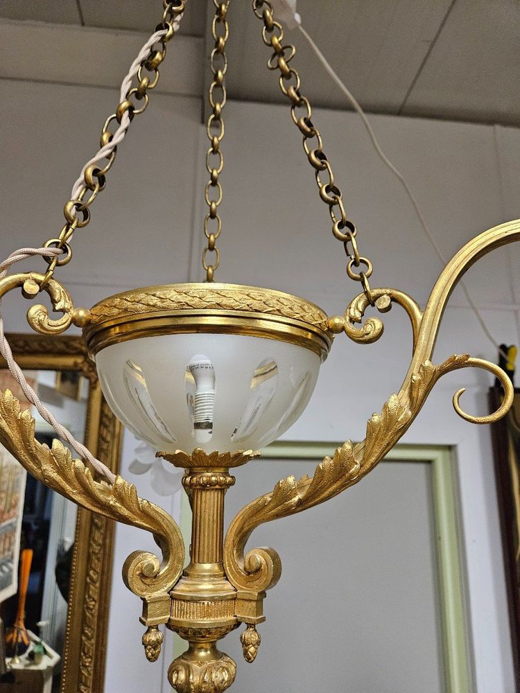 Gilded Bronze Chandelier - Louis XV style - late 19th century - France