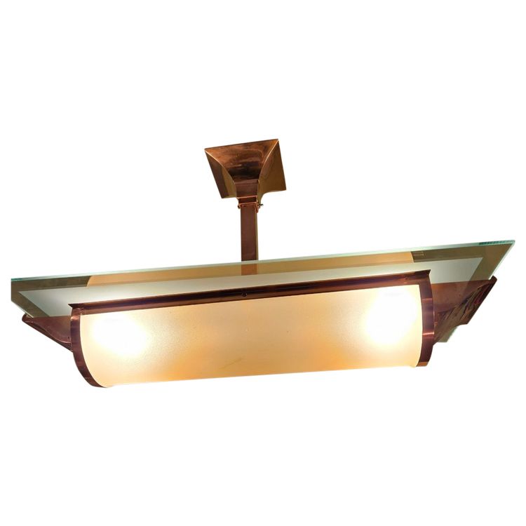 Art Deco EZAN chandelier by designer Henry PETITOT - Year 1930