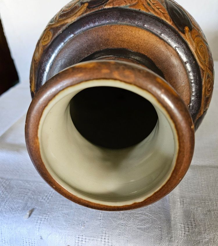 Art Deco vase By Joseph Mougin (1876 - 1961) In glazed stoneware.