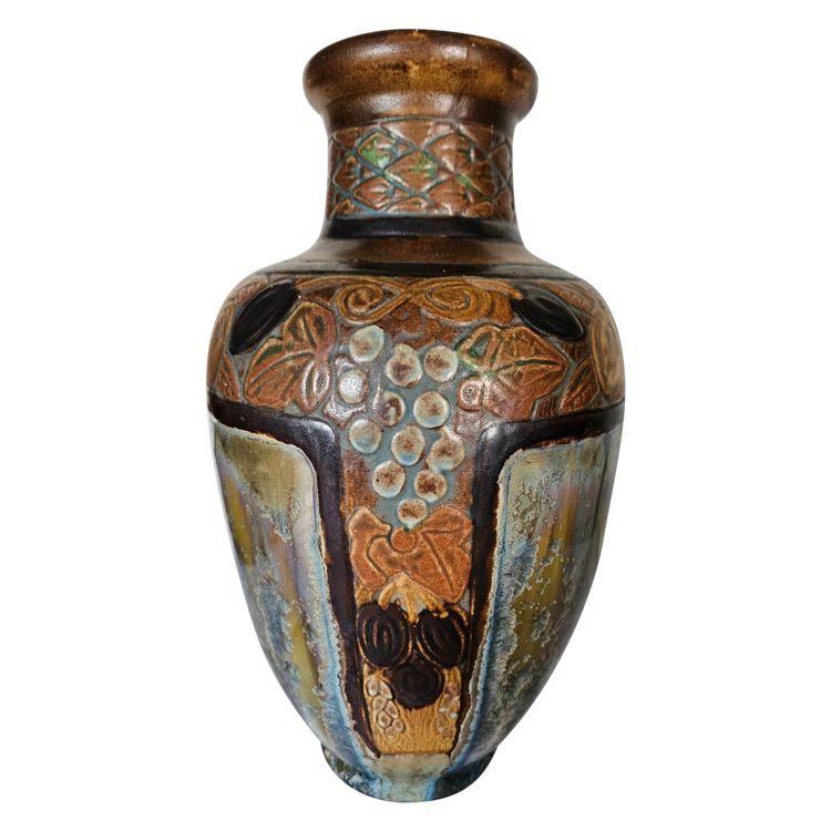 Art Deco vase By Joseph Mougin (1876 - 1961) In glazed stoneware.