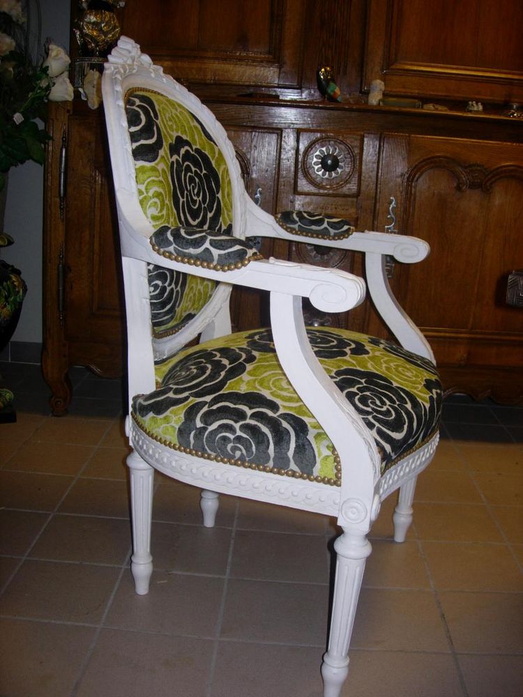 Ensemble De 3 Fauteuils Style Louis XVI - 19ème