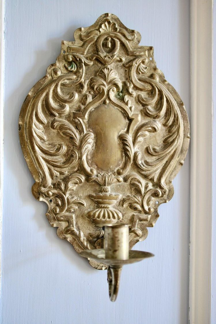 Pair Of Silver Brass Reflectors