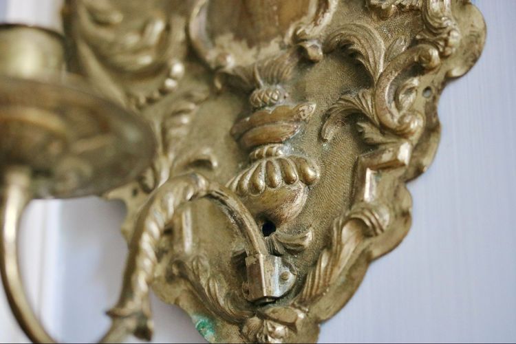 Pair Of Silver Brass Reflectors