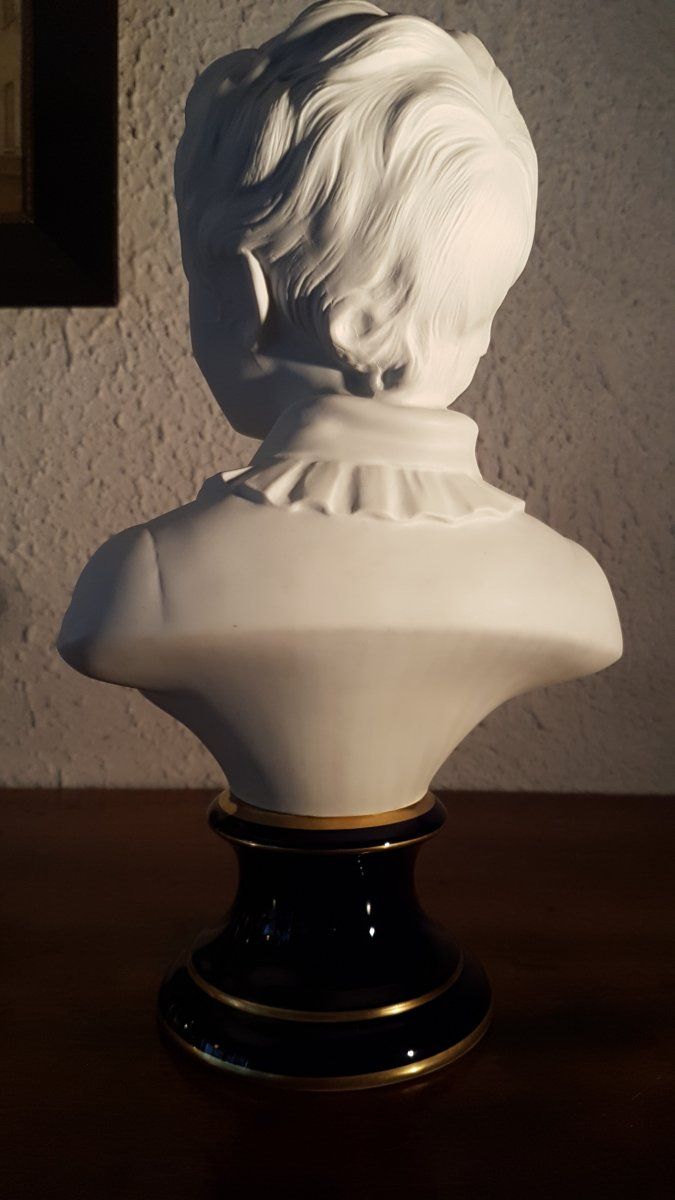 Child bust Limoges porcelain - C. Tharaud