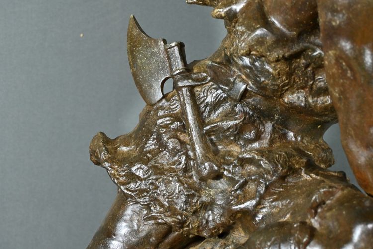 Importante Regulus montato come lampada “Pirata alla vedetta”, A. Foretay – Inizio XX secolo