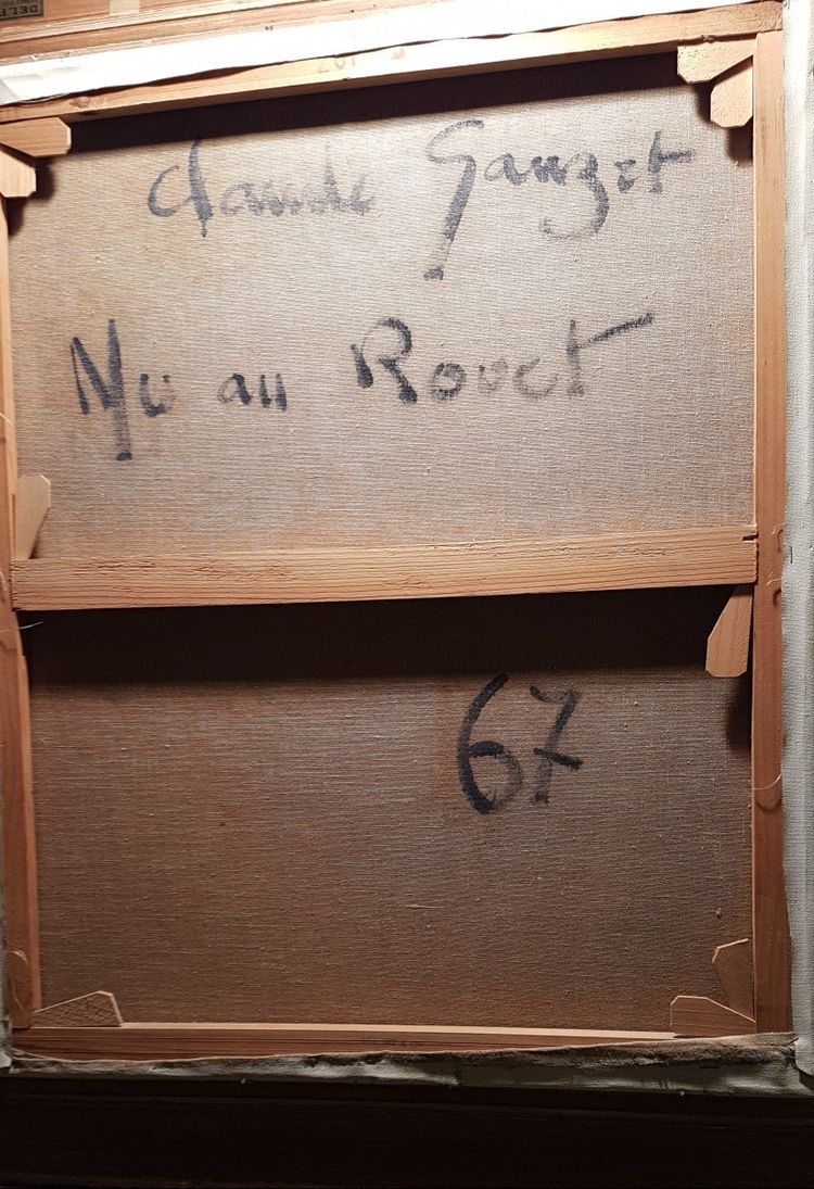 Akt am Spinnrad Von Claude Sauzet Geboren 1941