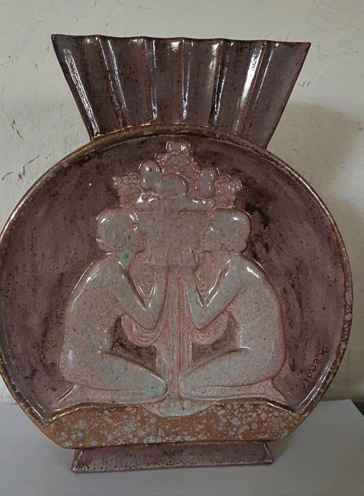 Art Deco Ceramic Vase By Pierre LENOIR (1879 - 1951)