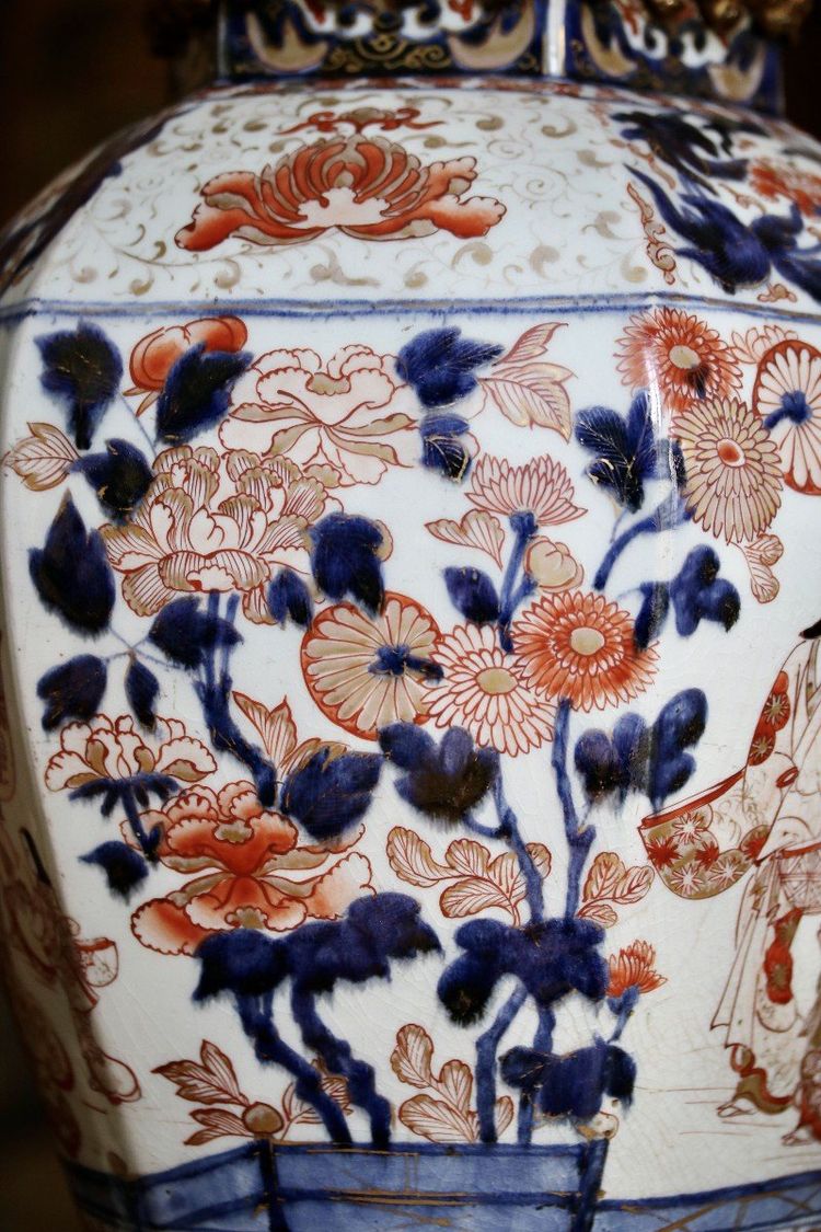 Large Imari Porcelain Vase