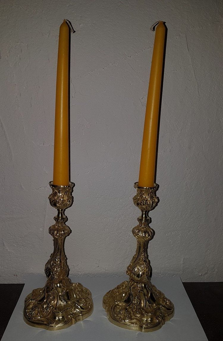 Pair Of Louis XV Bronze Candlesticks