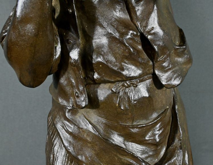 Importante bronzo “L’uomo con la pipa” firmato M. Constant Favre – Fine XIX secolo