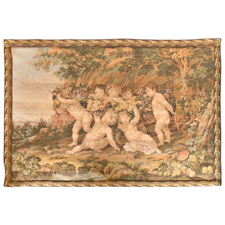 Tapisserie "La Guirlande de fruits" d'après la peinture de Pierre Paul Rubens 
