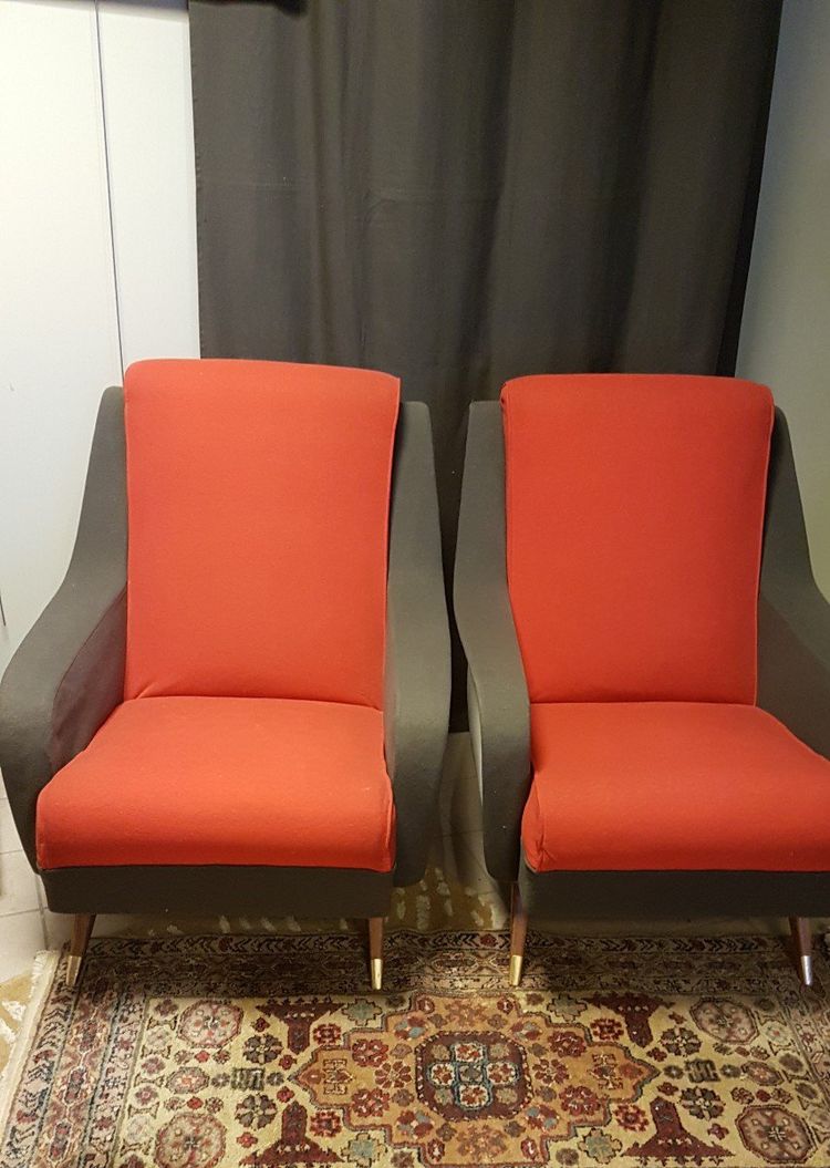 Pair Of Pierre Guariche Armchairs