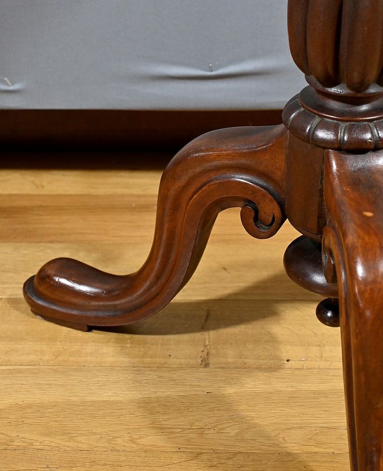 Guéridon Tripode en Acajou, style Louis Philippe – 2ème moitié du XIXe