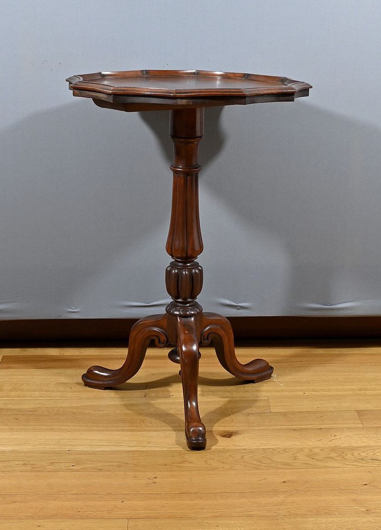 Guéridon Tripode en Acajou, style Louis Philippe – 2ème moitié du XIXe
