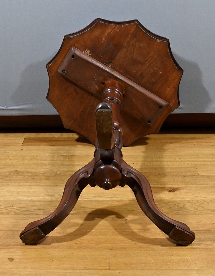 Guéridon Tripode en Acajou, style Louis Philippe – 2ème moitié du XIXe