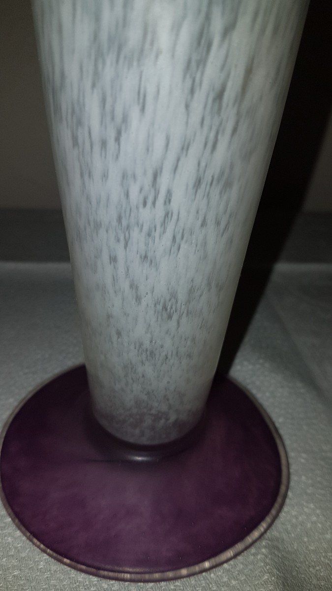 Pair De Vases Pâte De Verre