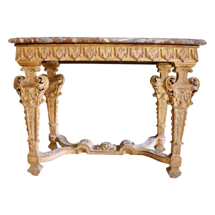 Console De Milieu En Bois Doré, époque Louis XIV