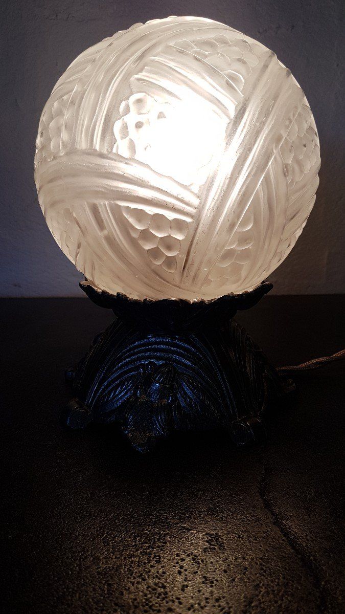 Lampe Art Déco Hettier Et Vincent 1930