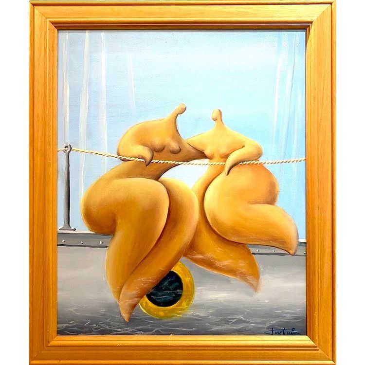 Jean Louis Toutain (1948-2008)- Huile sur toile