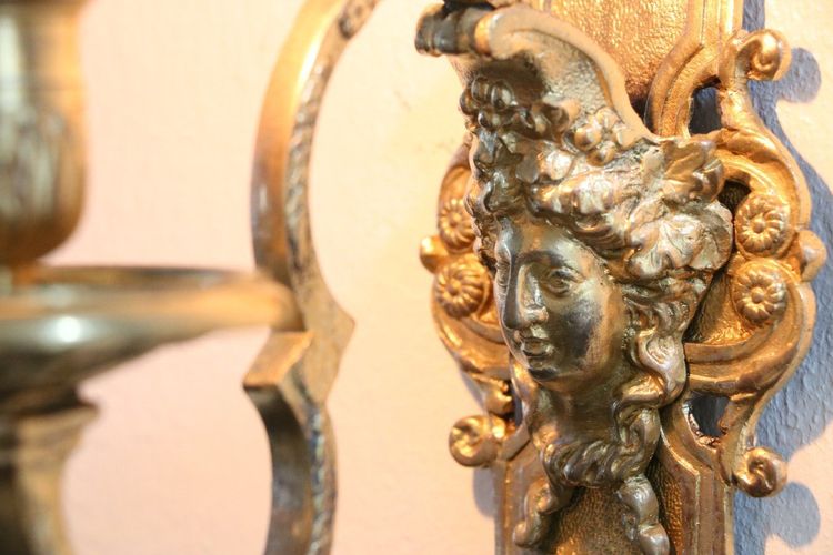 Applique En Bronze Doré époque Louis XIV