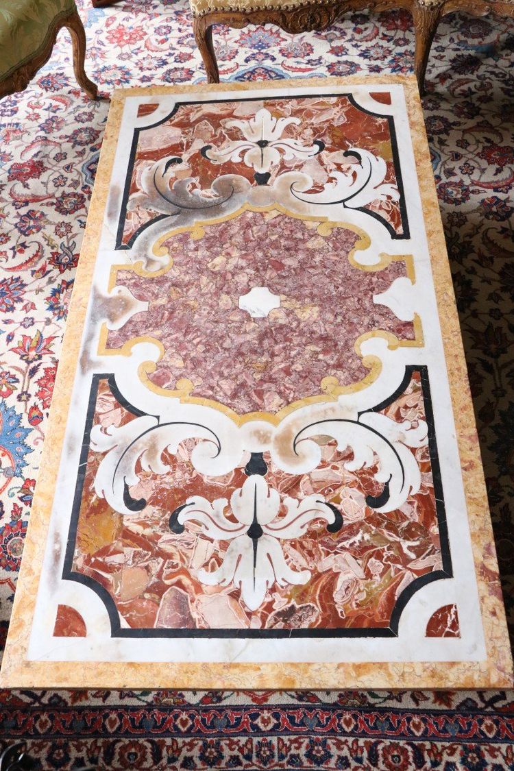 Panneau En Marqueterie De Marbre