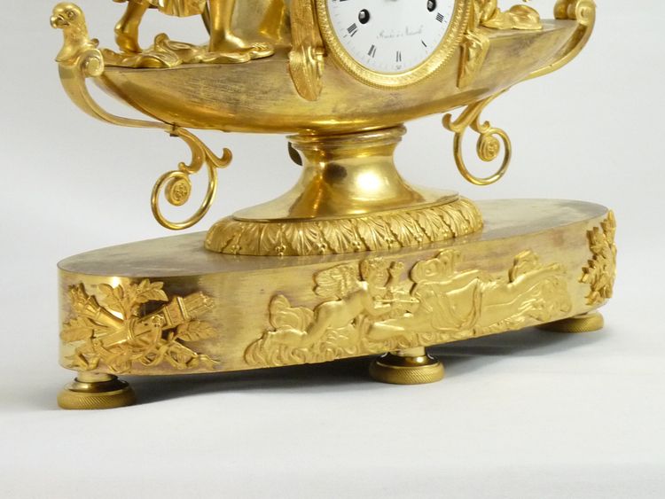 Beautiful Directoire Clock Venus & Cupid By Roche à Marseille 