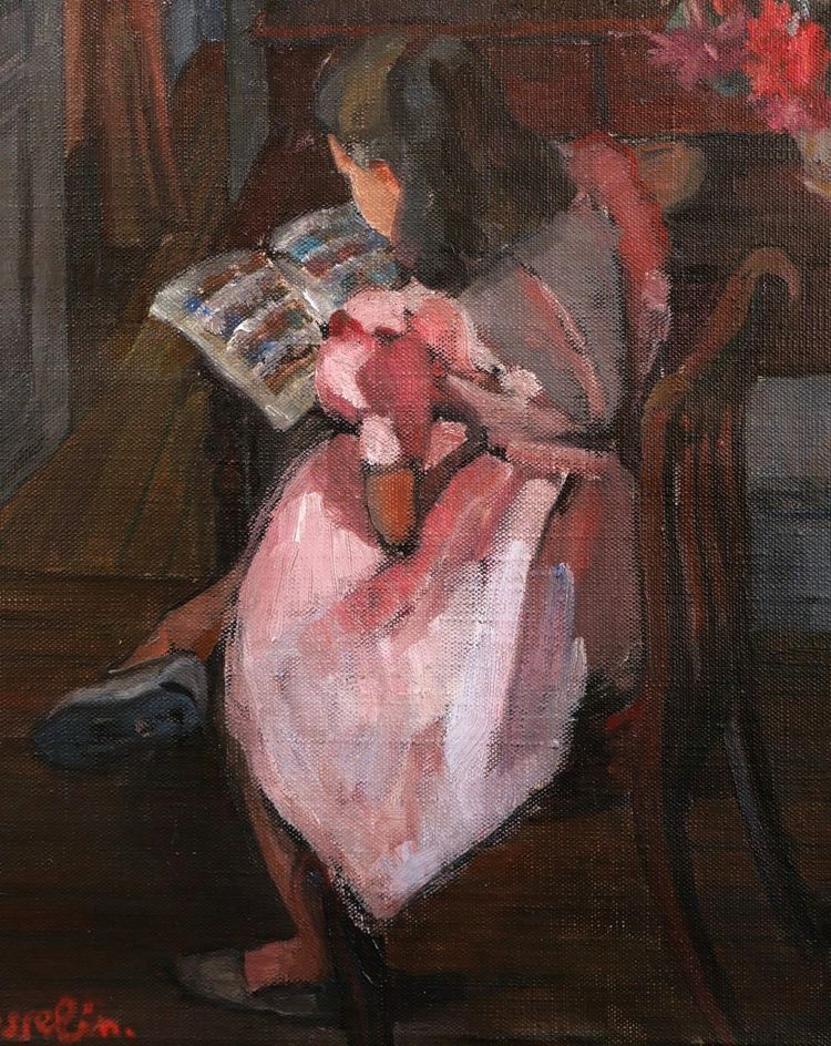 Renée JOUSSELIN, Florence lisant une bande dessinée