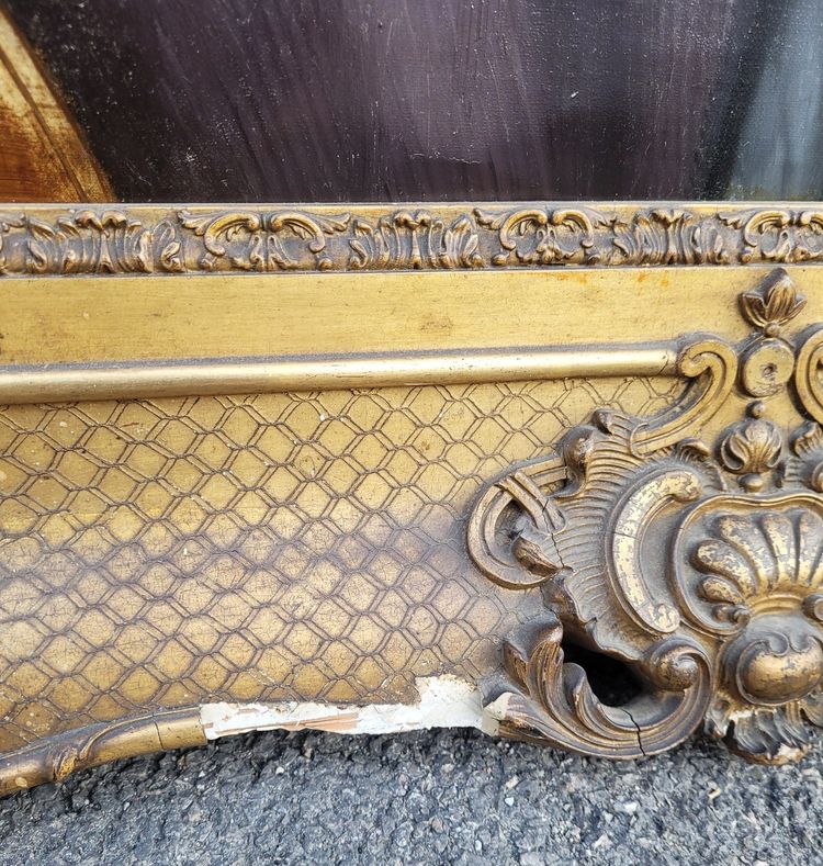 Ritratto di un gentiluomo e del suo cane (h160cm), Hst con cornice, XIX secolo