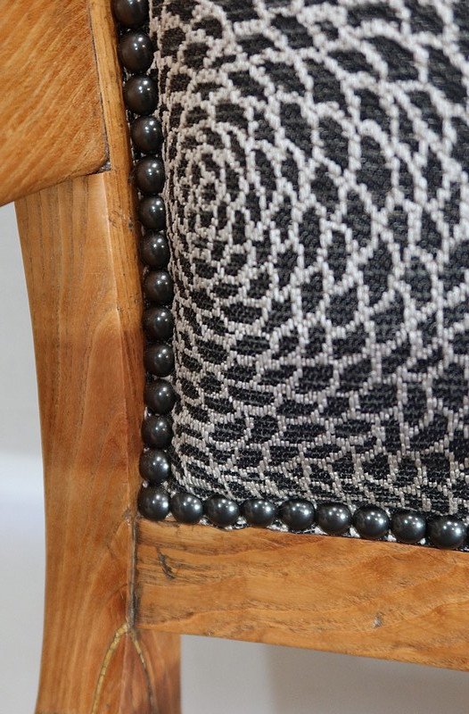Paire de Fauteuils en Frêne Clair, époque Restauration  / Charles X – Début XIXe