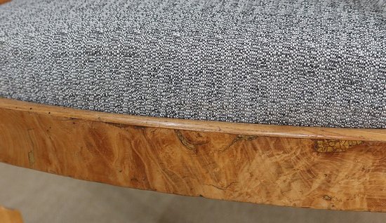 Paire de Fauteuils en Frêne Clair, époque Restauration  / Charles X – Début XIXe
