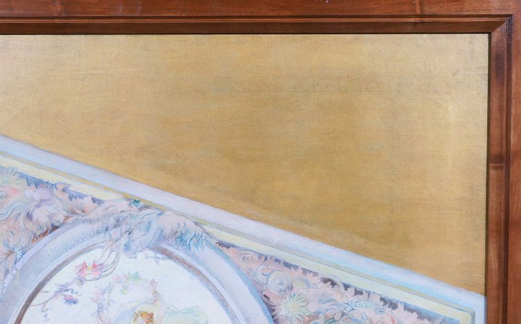 Scuola francese circa 1890-1900, Studio del soffitto per il Salon de Flore, dipinto