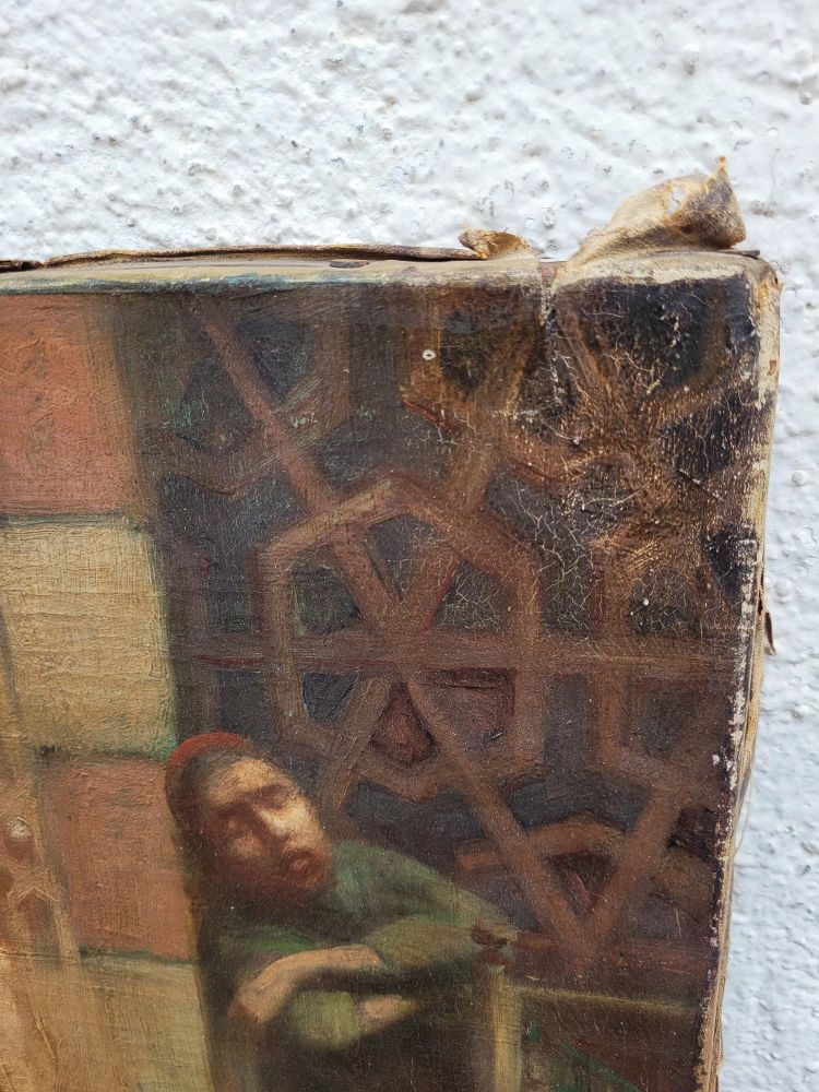 R Weisse, Scena di strada, Orientalist Hst, fine del XIX inizio del XX secolo