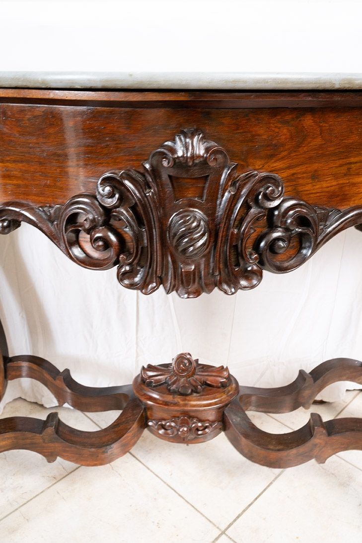 Console Napolitaine Ancienne Louis Philippe, XIXe Siècle.