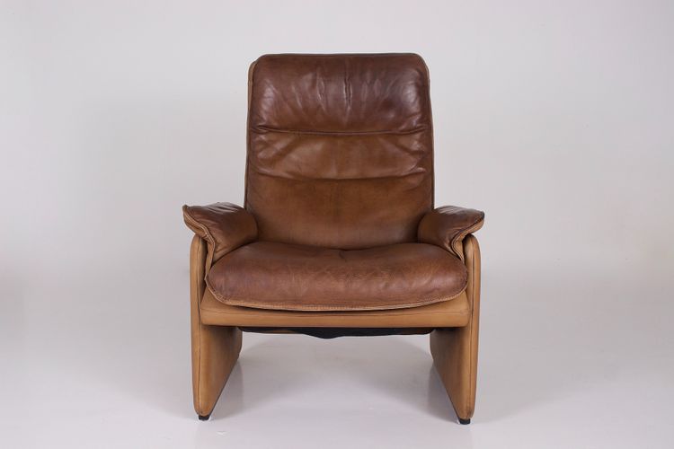 De Sede DS-50 Leather Armchair and Ottoman
