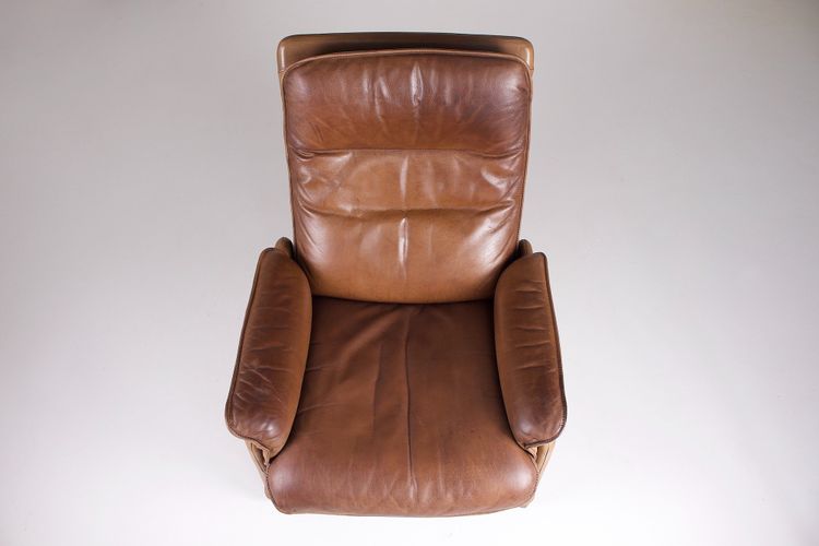 De Sede DS-50 Leather Armchair and Ottoman