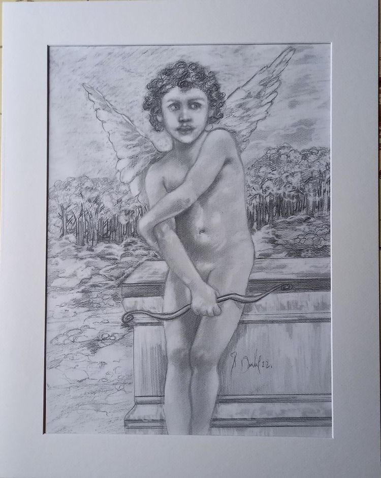 Cupido che ha scoccato la sua freccia