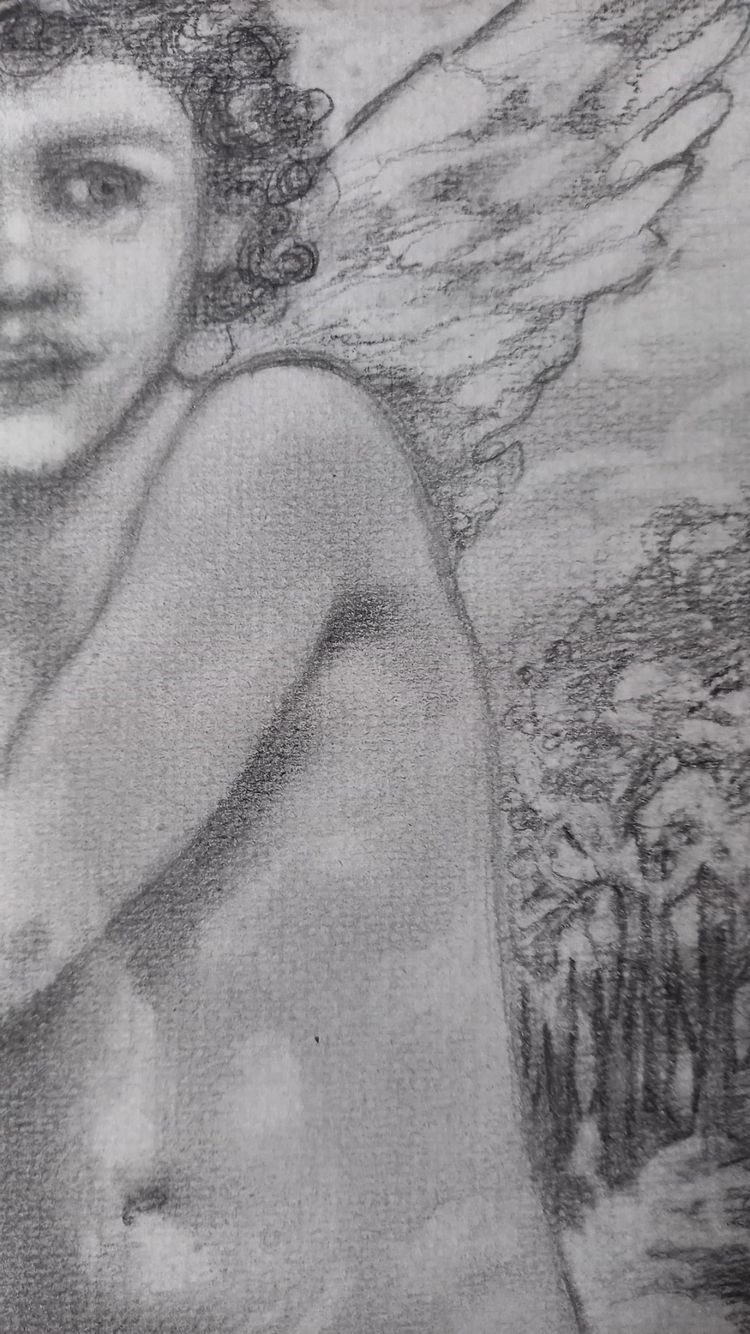 Cupido che ha scoccato la sua freccia
