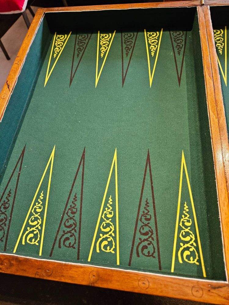 Gioco del backgammon - Fine del XIX secolo.