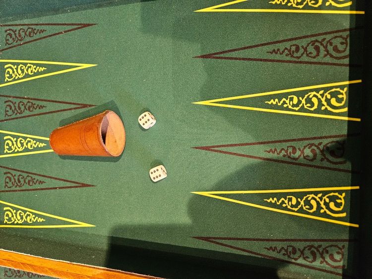 Gioco del backgammon - Fine del XIX secolo.