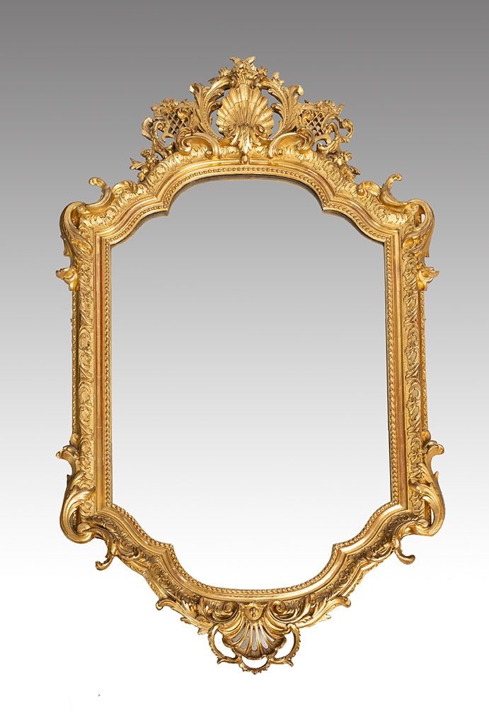 Specchio antico francese Napoleone III, XIX secolo.