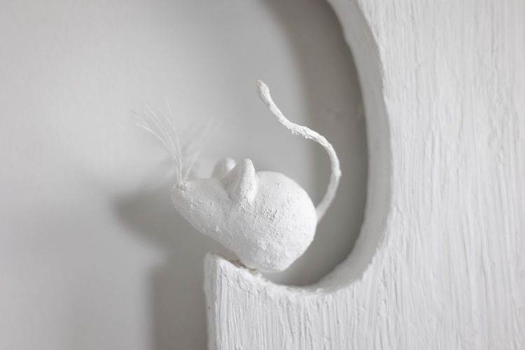 Miroir en plâtre. Travail d’artiste de petite série. LS62541609M
