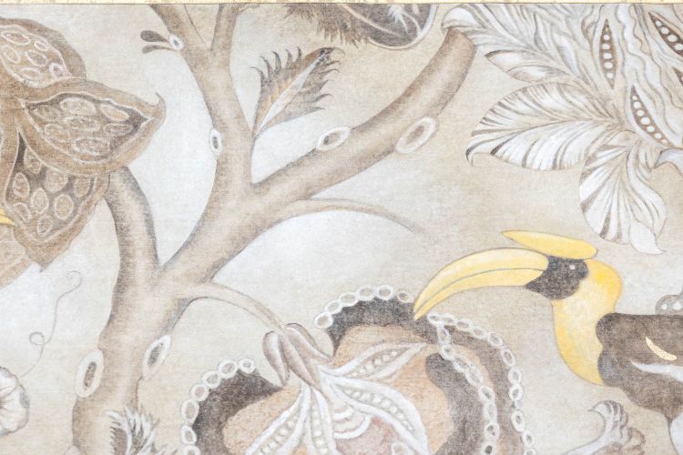 Toile peinte représentant des toucans. Travail contemporain.  LS62731089P
