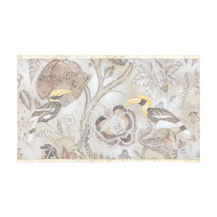 Toile peinte représentant des toucans. Travail contemporain.  LS62731089P