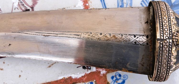 Pugnale cerimoniale orientale Jambiya Khanjar XIX secolo