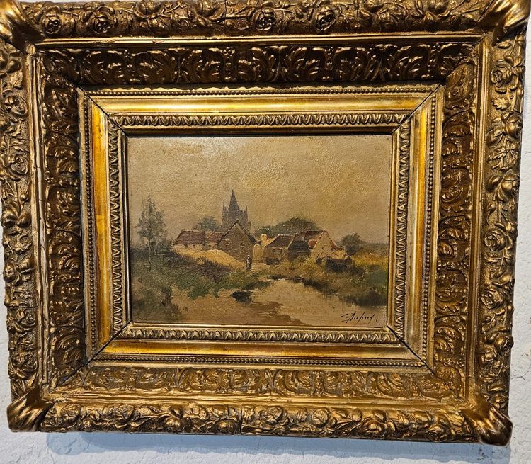 Paar Gemälde des Malers Eugène Galien Laloue – signiert Léon Dupuy.  19. Jahrhundert.